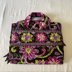 VERA BRADLEY PURPLE PUNCH HANGING TRAVEL ORGANIZER